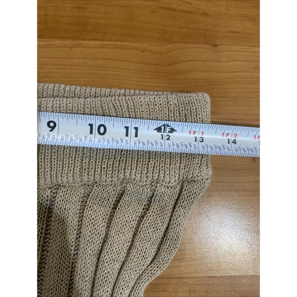 Free‎ People Beach Imogene Pants Beige Sweater Knit Ribbed -Size Small - Picture 6 of 11